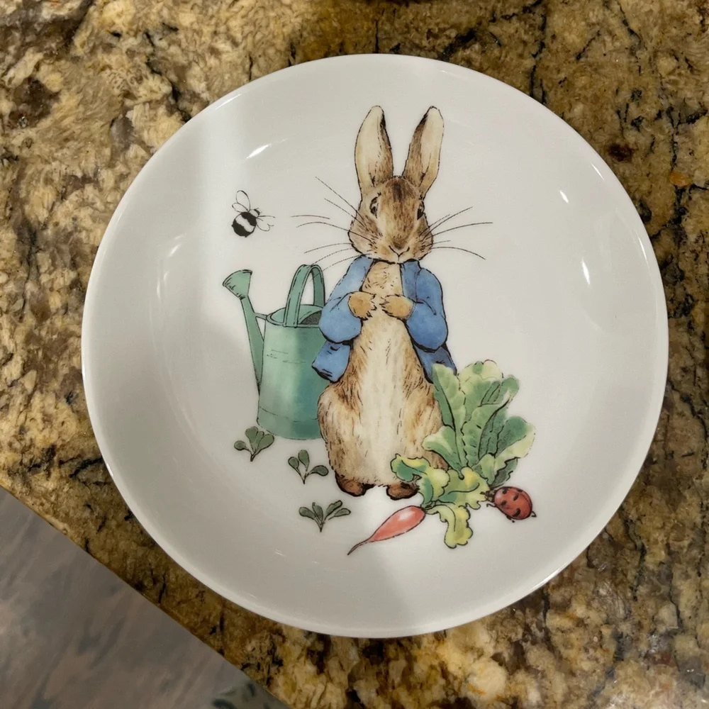 Beatrix Potter Peter Rabbit Appetizer Plate set of 4 - Brand new  6” plates - Picture 8 of 10